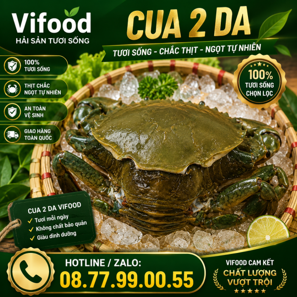 Cua 2 da (4 - 5 con/kg)