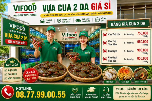 Vựa Cua 2 Da (Cua Cốm) Giá Sỉ