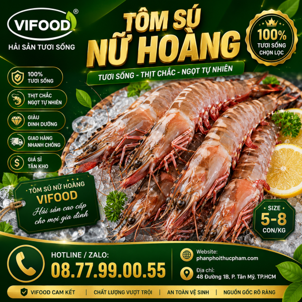 Tôm Sú Mẹ (5 - 8 con/kg)