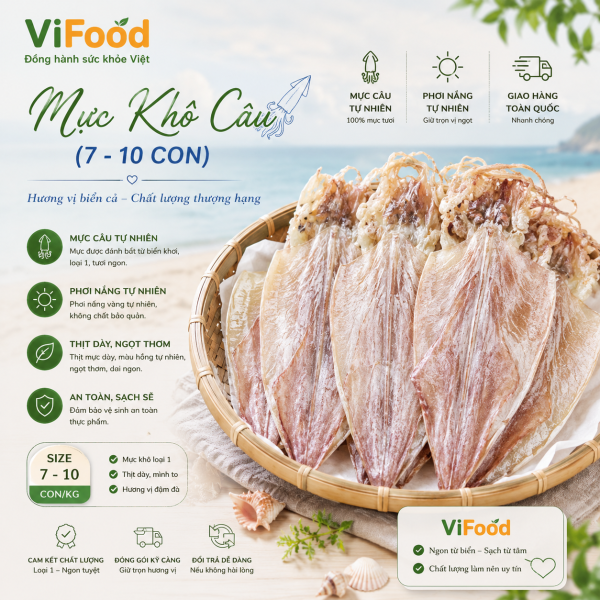 Mực khô câu (7 - 10 con)