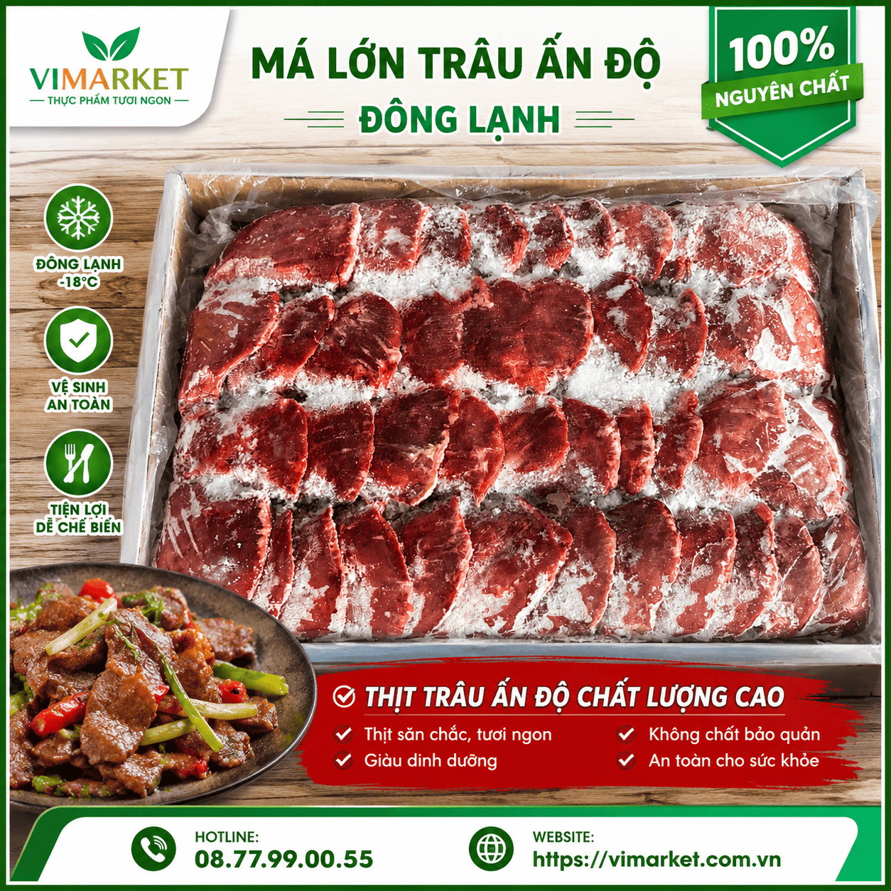 Má Lớn Trâu Ấn Độ Đông Lạnh