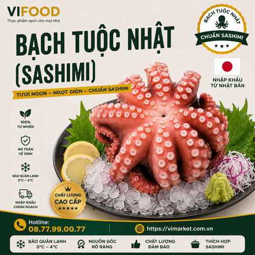 Bạch Tuộc Nhật (Sashimi)
