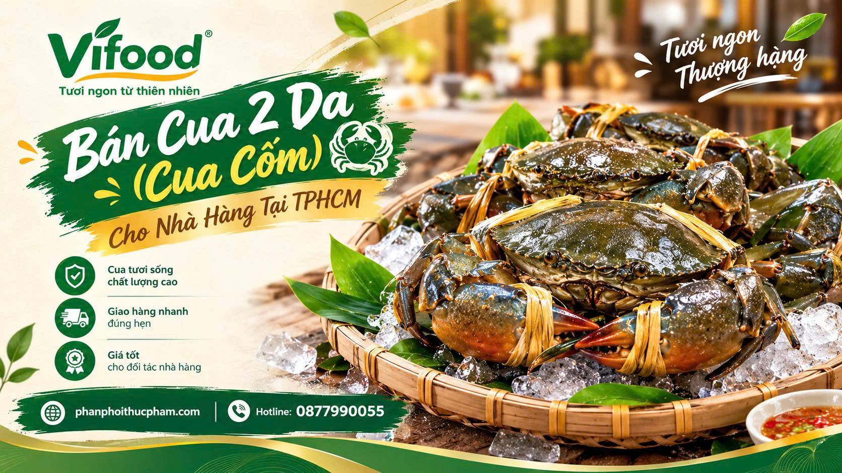 Vựa Cua 2 Da (Cua Cốm) Giá Sỉ