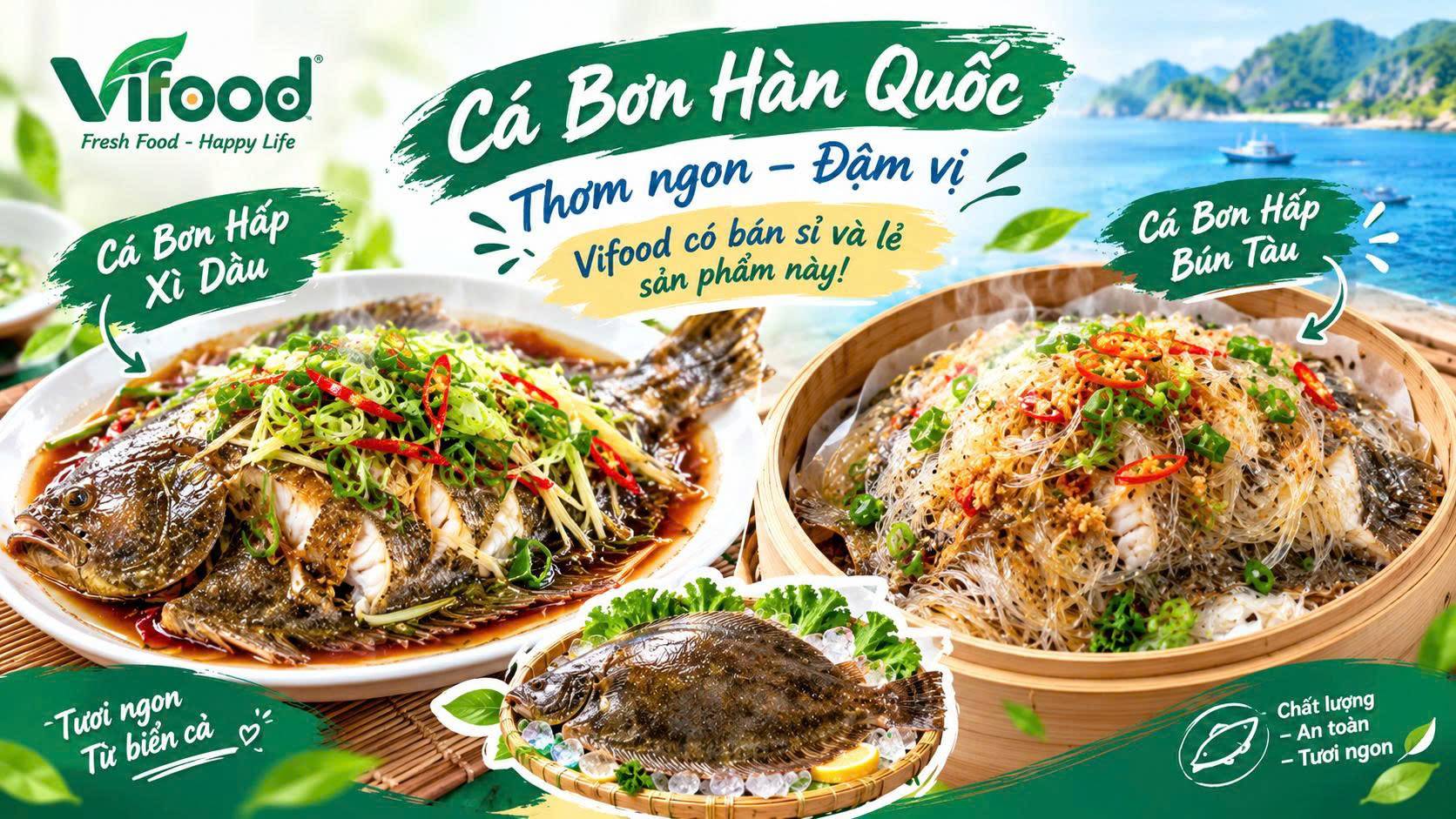 cách làm cá bơn hấp xì dầu và hấp bún tàu thơm ngon dai ngọt hấp dẫn