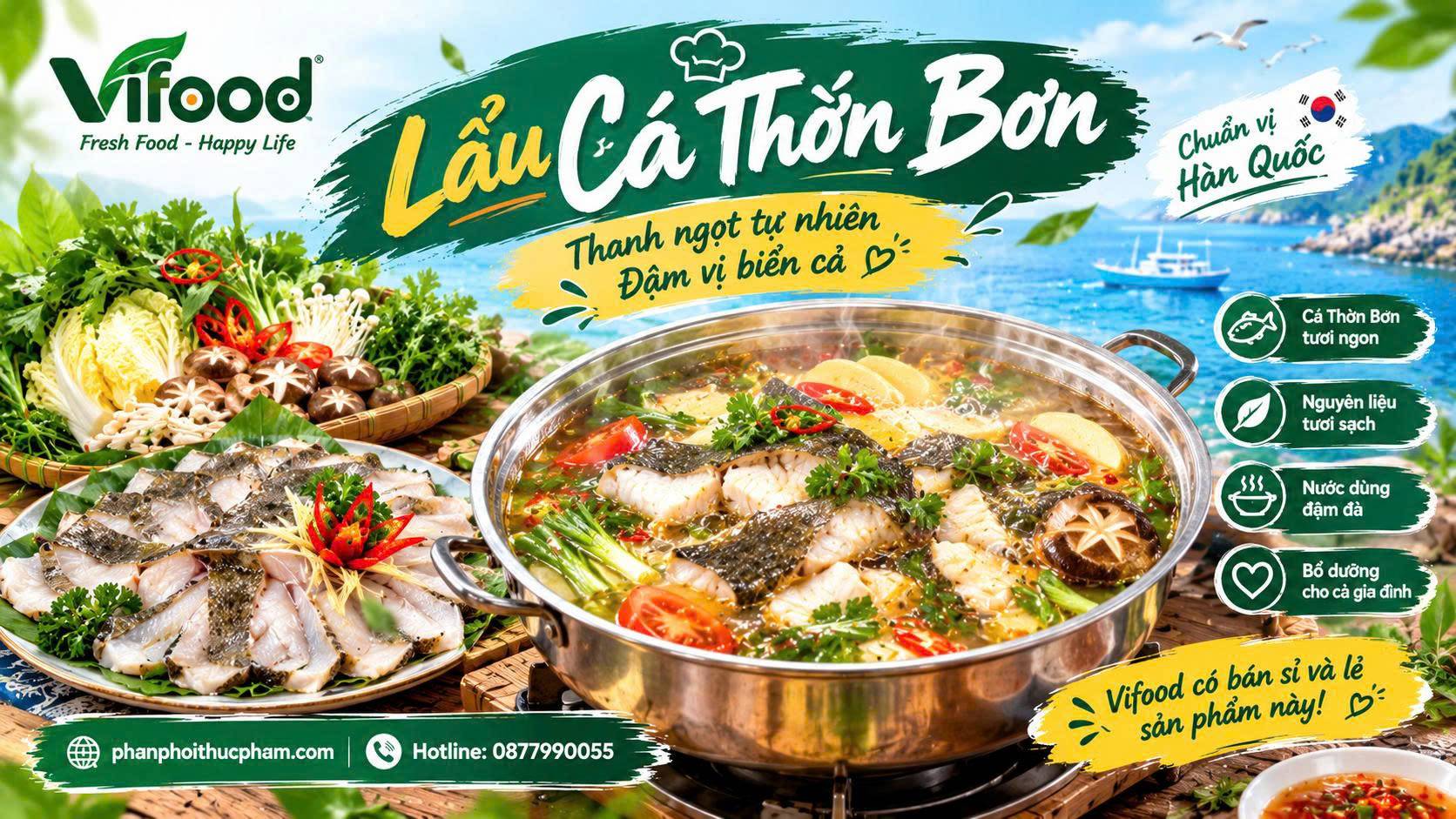 Lẩu Cá Thờn Bơn – Bí Quyết Nấu Nước Dùng Ngọt Thanh, Cá Dai Giòn Sần Sật