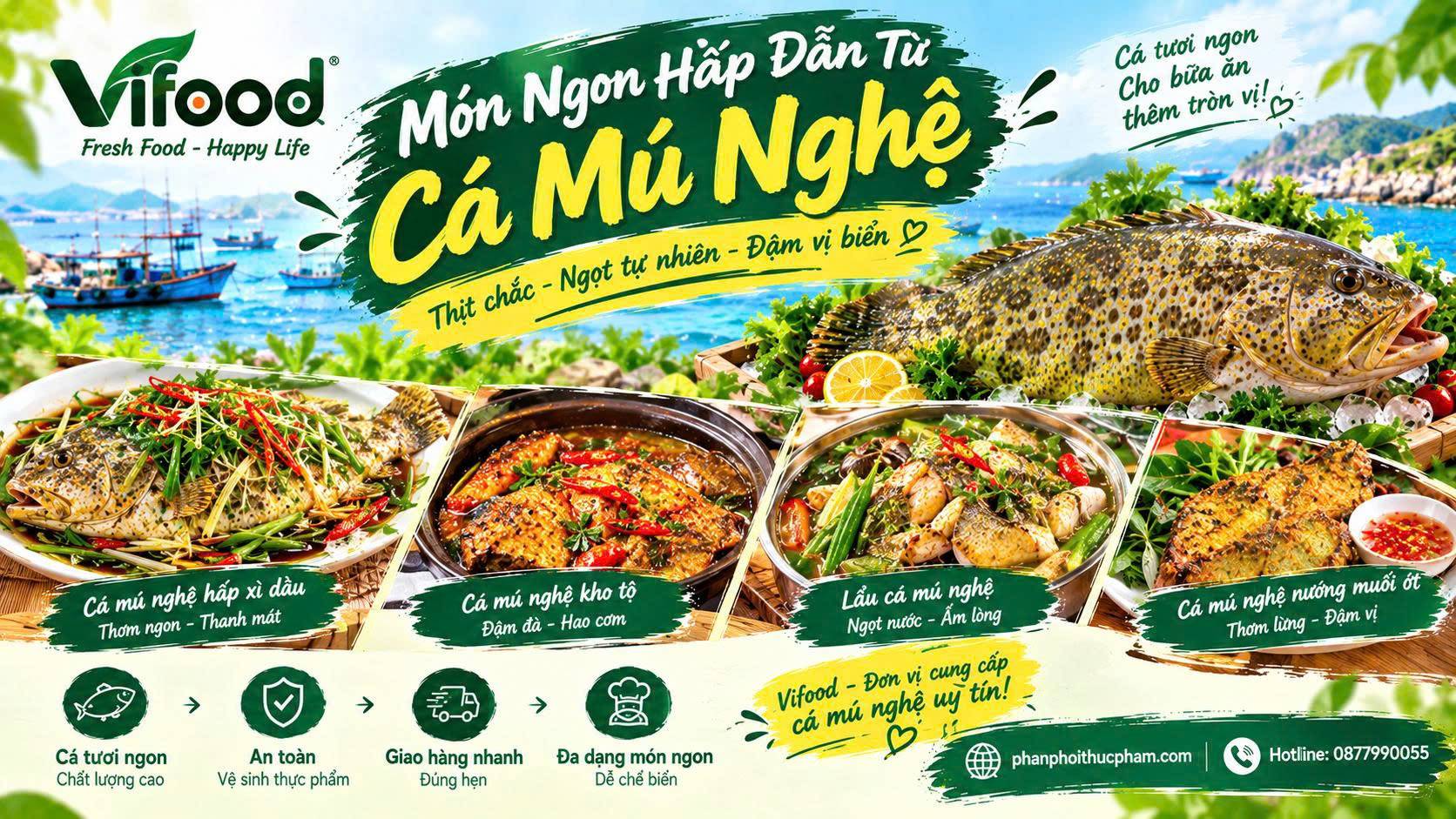 Món Ngon Hấp Dẫn Từ Cá Mú Nghệ