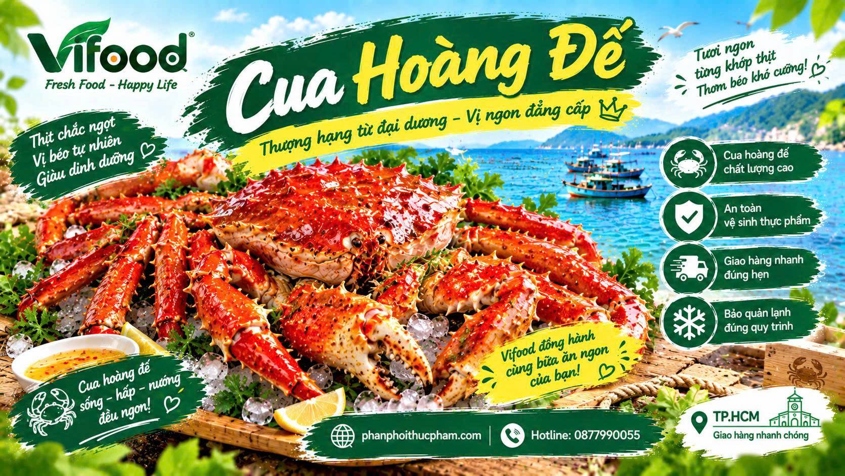 Cua hoàng đế bao nhiêu tiền 1kg? Cập nhật giá cua hoàng đế hôm nay
