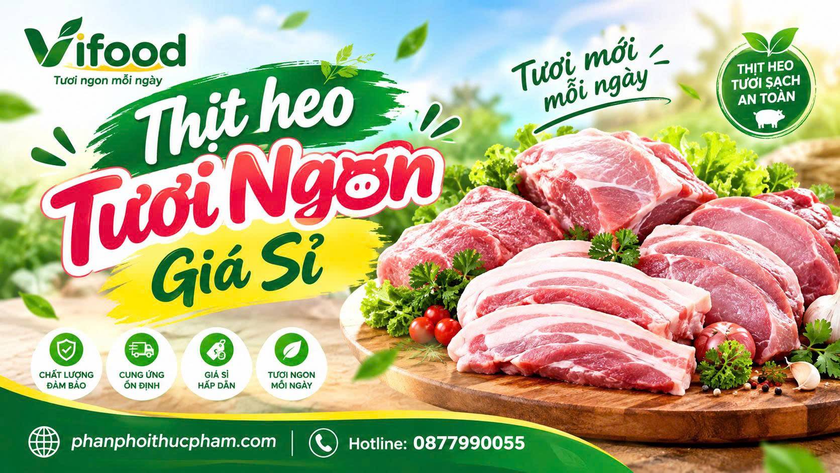 Mua Thịt heo tươi ngon giá sỉ tại Hậu Giang