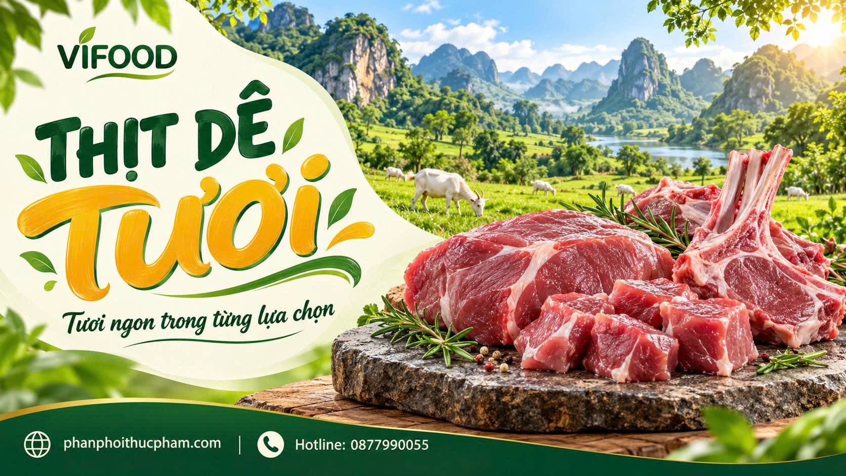 Nơi bán Thịt dê tươi giá sỉ tại Quận 1