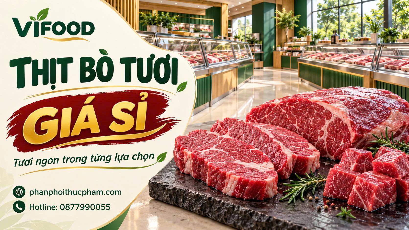 Cung cấp thịt bò tươi giá sỉ tại Quận 1