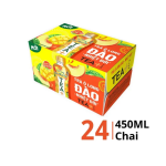 Thùng 24 chai trà ô long Tea Plus vị đào 450ml