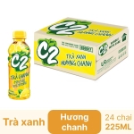 Thùng 24 chai trà xanh C2 hương chanh 225ml