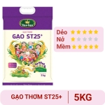 Gạo thơm Vua Gạo ST25 + túi 5kg