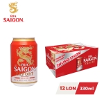Thùng 12 lon bia Sài Gòn Export 330ml