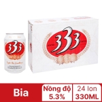 Thùng 24 lon bia 333 330ml