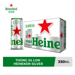 Thùng 24 lon bia Heineken Bạc 330ml