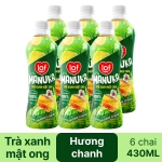Lốc 6 chai trà xanh mật ong hương chanh LOF Manuka 430ml