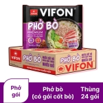 Thùng 24 gói phở bò Vifon 75g (có gói nước cốt bò)