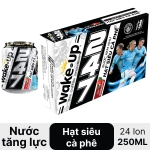 Thùng 24 lon nước tăng lực Wake Up 247 Amazon Guarana 250ml