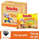 Thùng 30 gói mì gà sợi phở Gấu Đỏ 63g