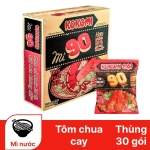 Thùng 30 gói mì Kokomi 90 tôm chua cay 90g