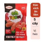 Xúc xích heo tiệt trùng LC FOODS gói 200g 5 cây