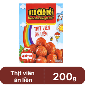 Thịt heo viên Heo Cao Bồi ăn liền vị xốt cà Masan 200g