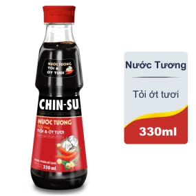 Nước tương Chinsu tỏi ớt chai 330ml