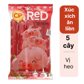 Xúc xích heo tiệt trùng C.P gói 200g (5 cây x 40g)