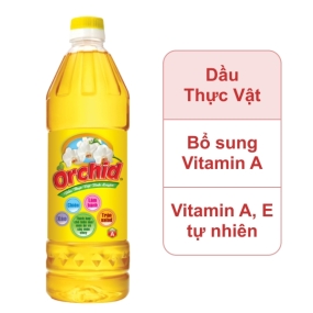 Dầu thực vật tinh luyện Orchid chai 1 lít