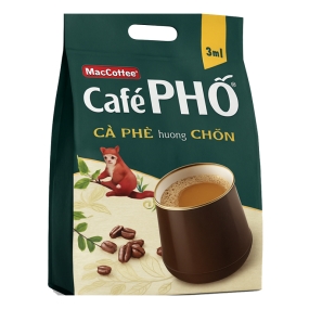 Cà phê MacCoffee Café Phố 3 in 1 hương chồn 480g