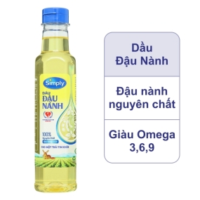 Dầu đậu nành nguyên chất Simply chai 400ml