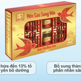 Hộp 6 hũ nước yến nhân sâm Song Yến 70ml