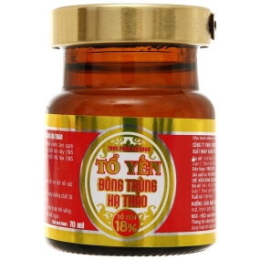 Hộp 6 hũ tổ yến chưng đông trùng hạ thảo Sài Gòn Anpha 29% 70ml