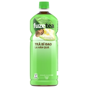 Trà bí đao Fuze Tea la hán quả chai 1 lít