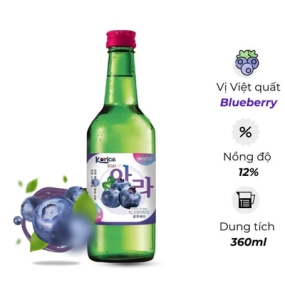 Rượu soju Heejin vị việt quất 12% chai 360ml