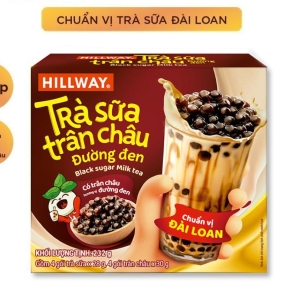 Trà sữa trân châu đường đen Hillway hộp 232g
