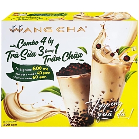 Trà sữa trân châu 3 in 1 Wangcha 400g