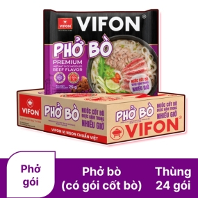 Thùng 24 gói phở bò Vifon 75g (có gói nước cốt bò)