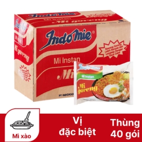 Thùng 40 gói mì xào khô Indomie Mi Goreng vị đặc biệt 85g