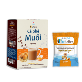 Hộp 9 gói Cà phê muối Dr.Muối SaltCoffee vị trứng 180g