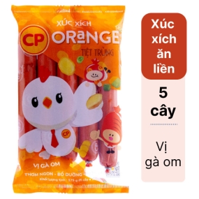 Xúc xích tiệt trùng vị gà om Orange C.P gói 175g (5 cây x 35g)